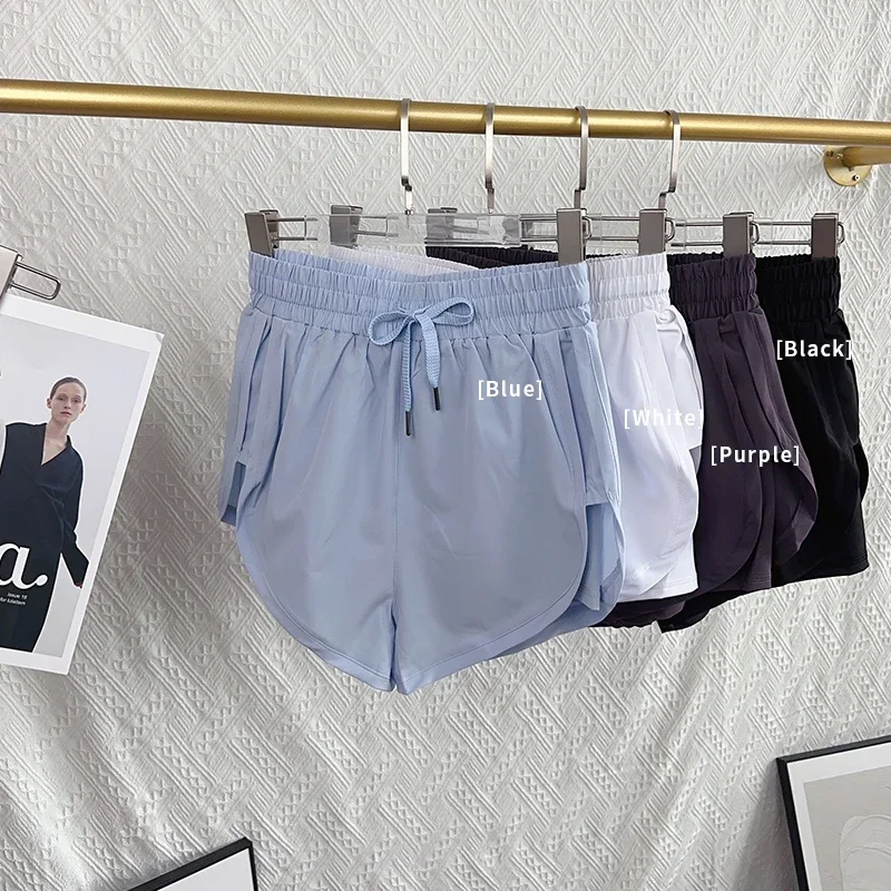 Women’s Quick-Dry High-Waist Running Shorts – Double Layer Athletic Design - Image 3