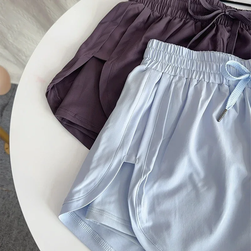 Women’s Quick-Dry High-Waist Running Shorts – Double Layer Athletic Design - Image 6